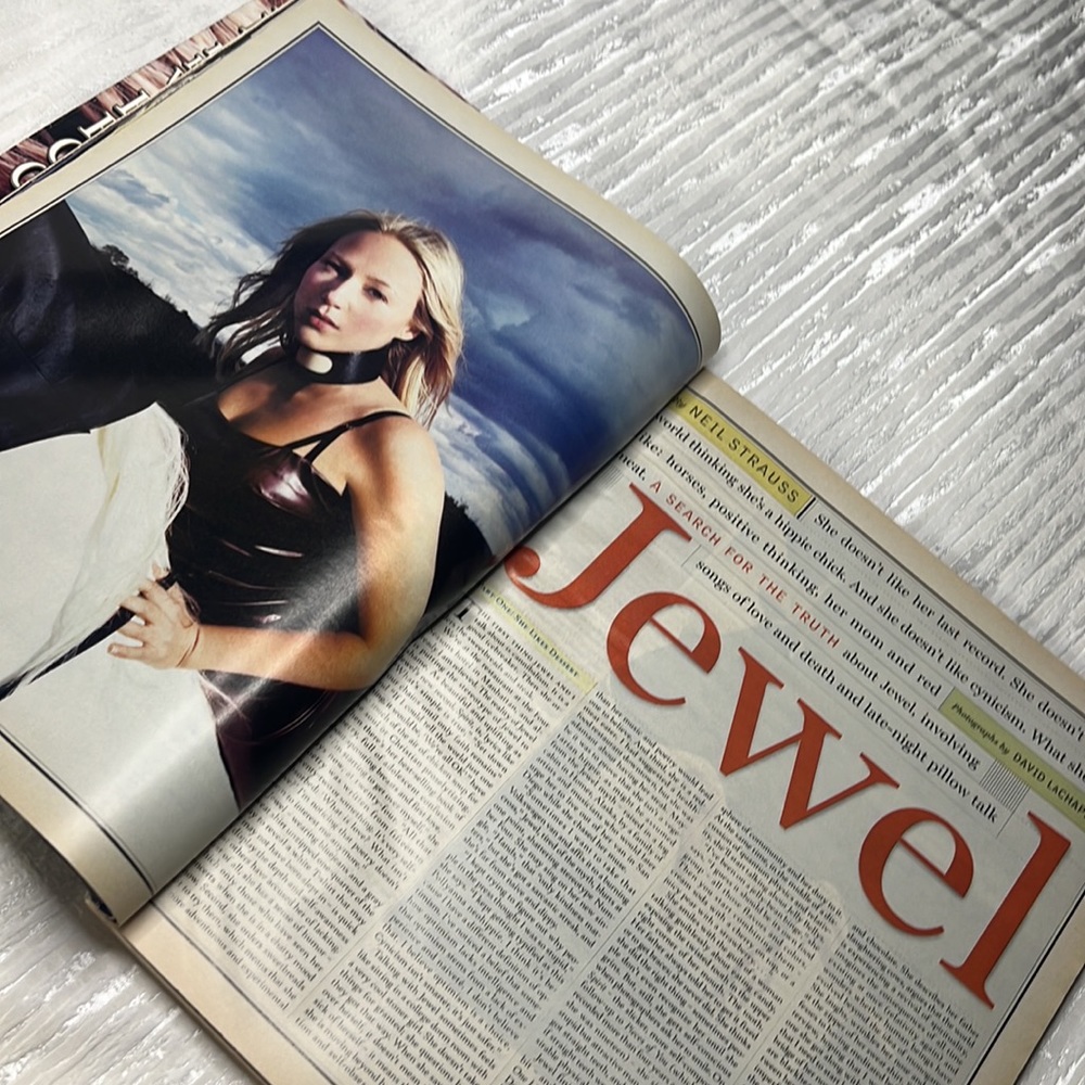 JEWEL SPECIAL DOUBLE EDITION ROLLING STONE MAGAZINE DEC 1999 ISSUE 803 - Picture 10 of 16